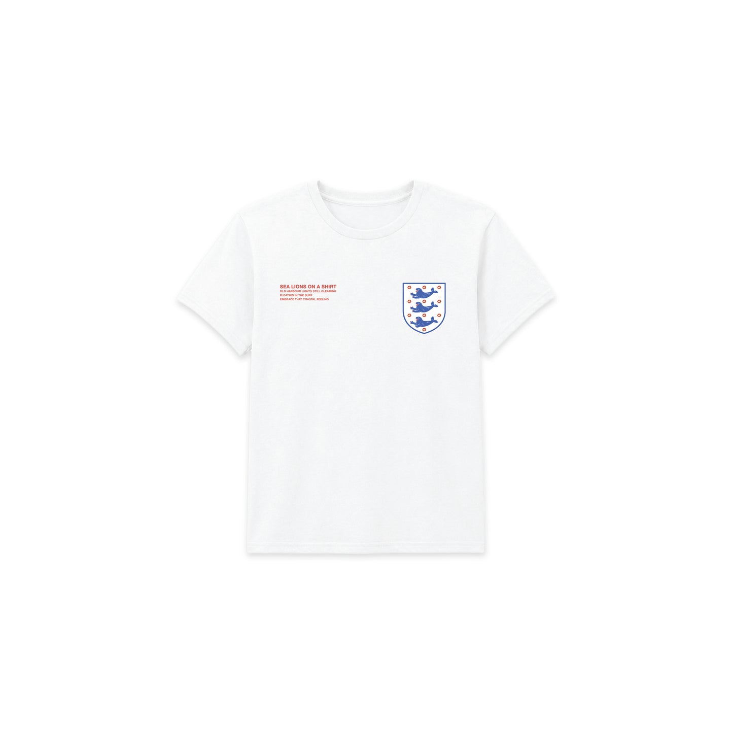 SEA LIONS ON A SHIRT - Home White T Shirt (Kids)