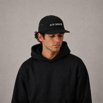 AYR SPACE 5 Panel Cap - Jet Black