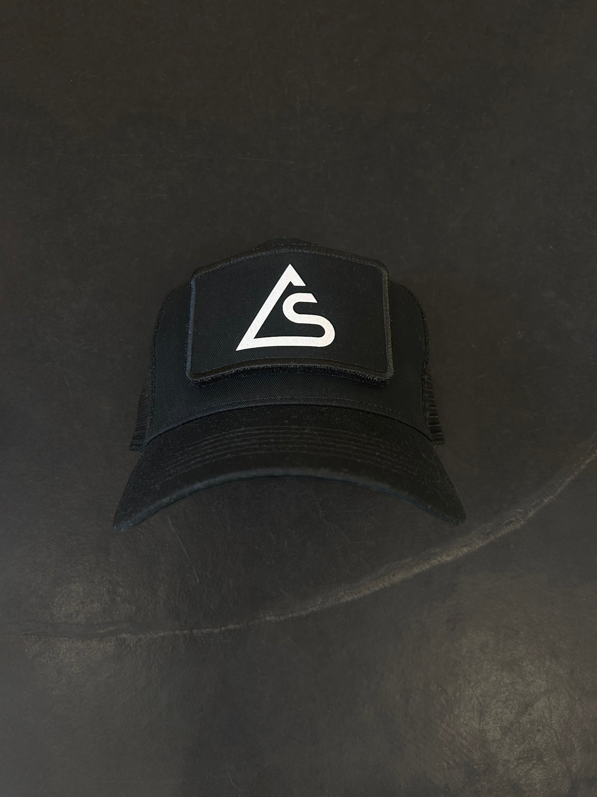 Logo Patch Trucker Cap - Jet Black