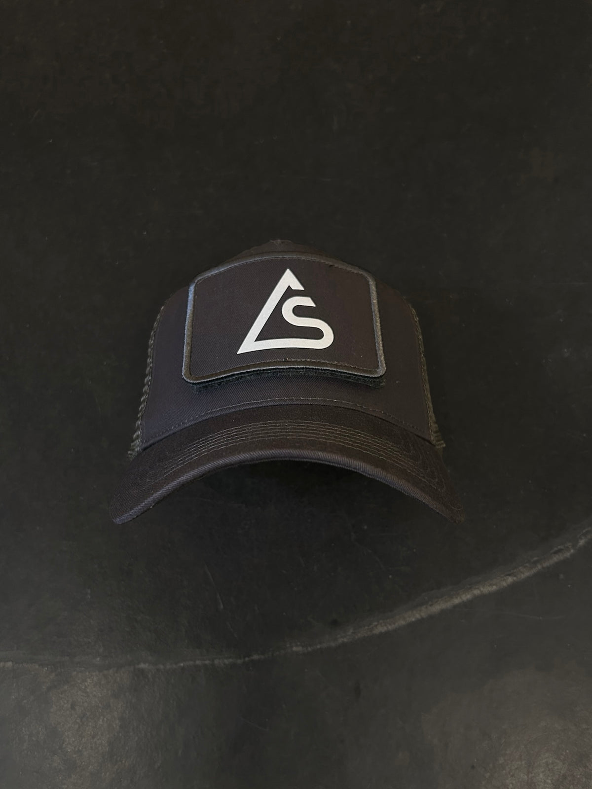 Logo Patch Trucker Cap - Graphite Grey