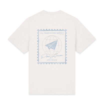 Par Avion T-Shirt in off white, back view
