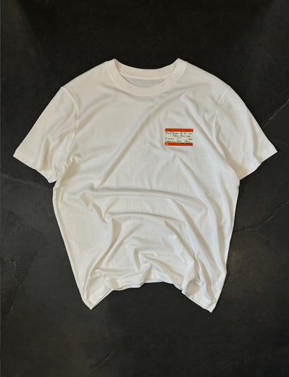 Train Ticket T - Off-White