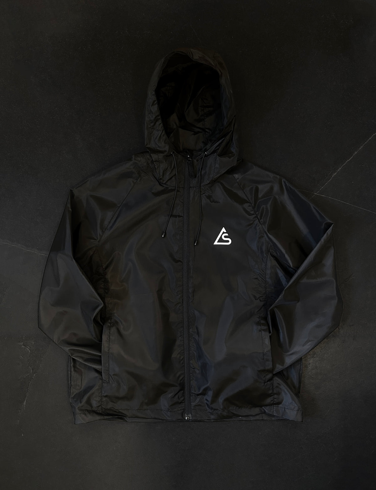 Logo Windbreaker — Jet Black