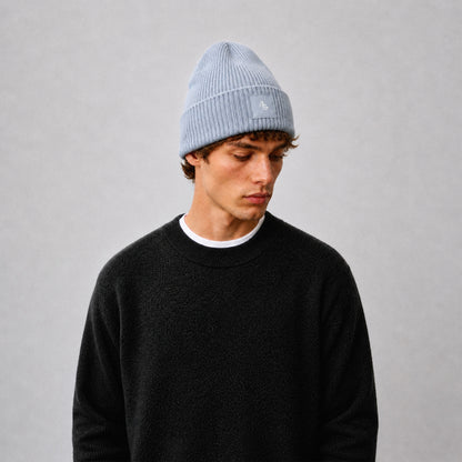 THE MARK Beanie - Blue Stone
