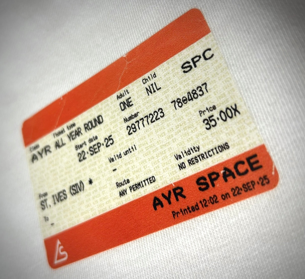 NO RESTRICTIONS (TICKET) T SHIRT