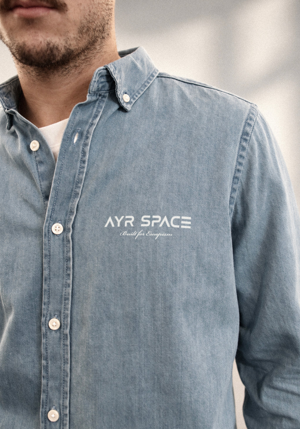 Built For Escapism Shirt - Washed Denim