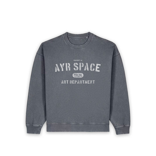 Art Department Sweatshirt in anthracite, flat lay