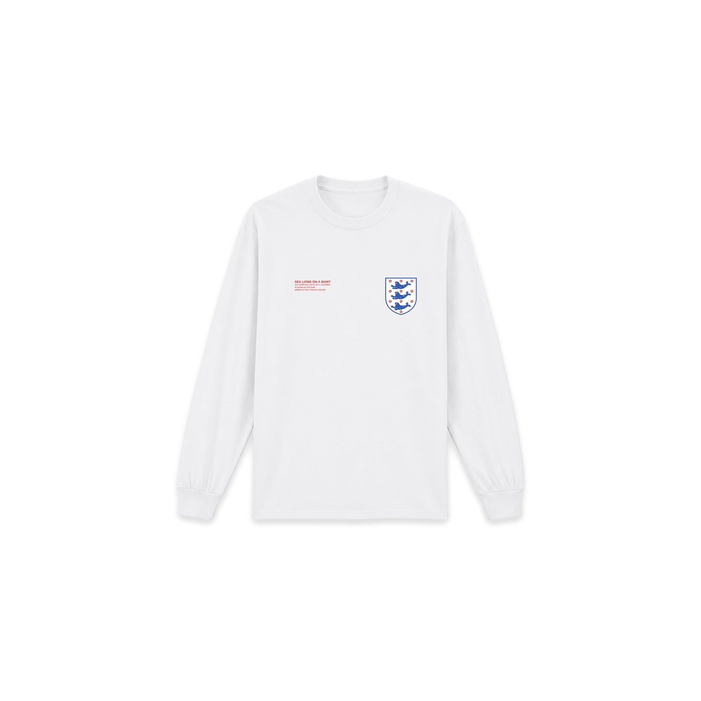 SEA LIONS Long Sleeve T Shirt - Home White